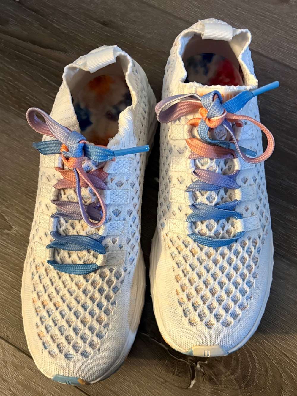 NOBULL Allday Knit sneakers in the limited edition White Peach or Mermaid